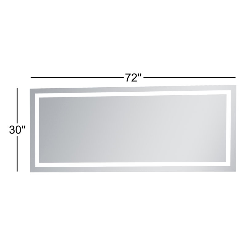Scoles Flat Wall Mirror, 72" x 30"