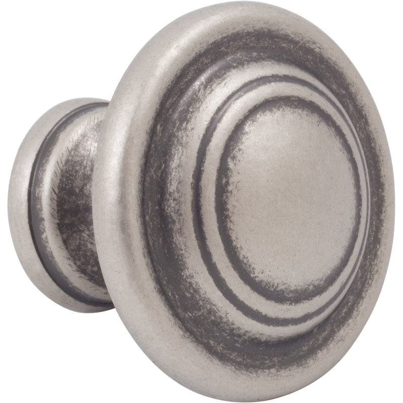 Charlotte Weathered Nickel Cabinet and Bi-Fold Door Knob