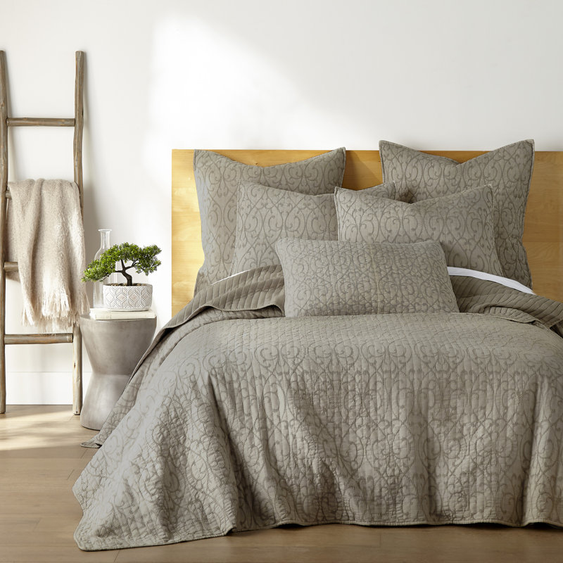 Ensemble de 2 taies décoratives taupe Beckett