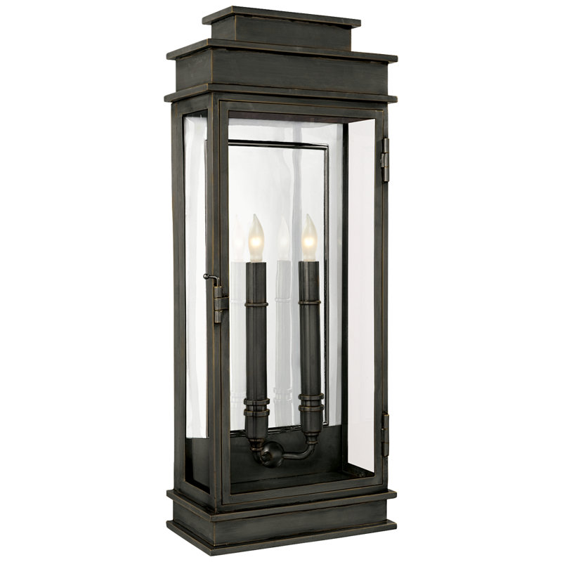 Chapman & Myers Linear Lantern Tall, Bronze