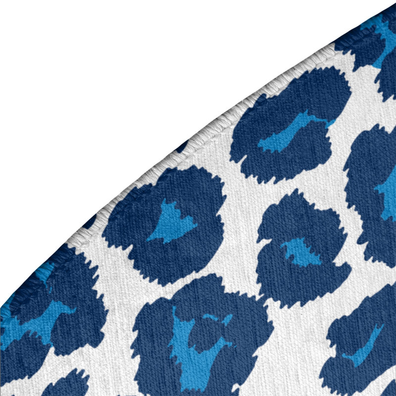 Animal Print Indoor Rug, Round 5'