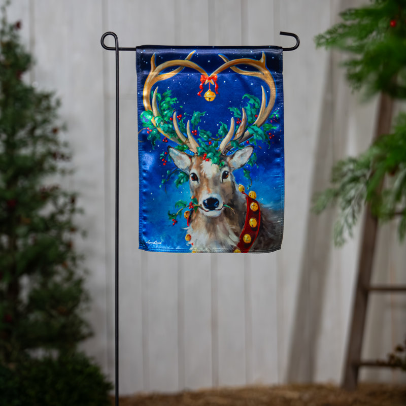 Drapeau de jardin Santa's Reindeer Luster