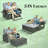 3-In-1 Convertible Design Reclining Sofa,Wicker Outdoor Daybed,Rattan Daybed