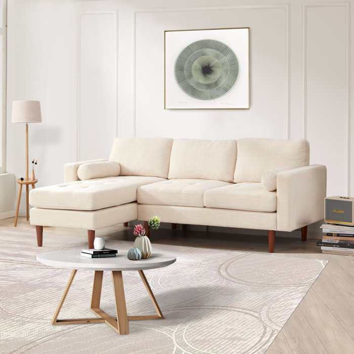 Ebern Designs Manvir 2 - Piece Upholstered Sectional & Reviews | Wayfair
