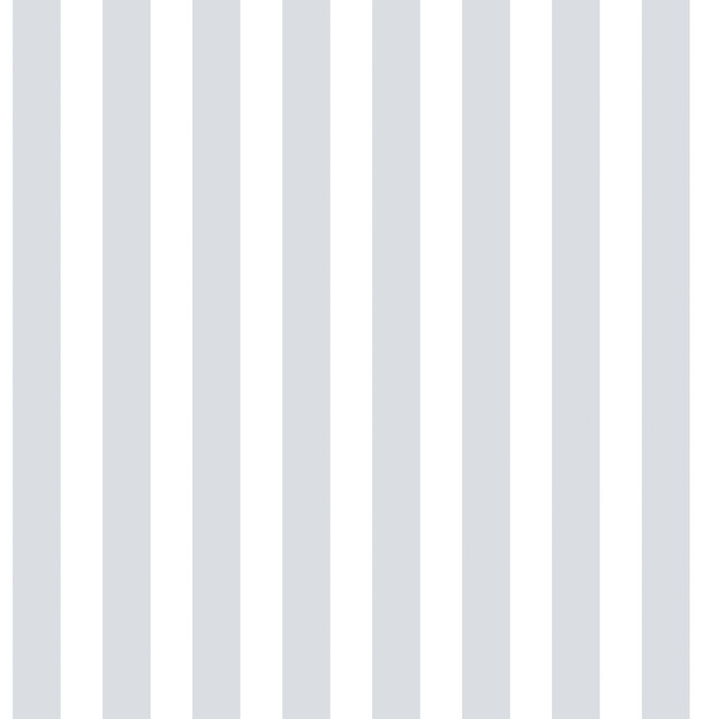 Just 4 Kids 2 Medium Striped Design 33' L x 21" W Wallpaper Roll, Gray