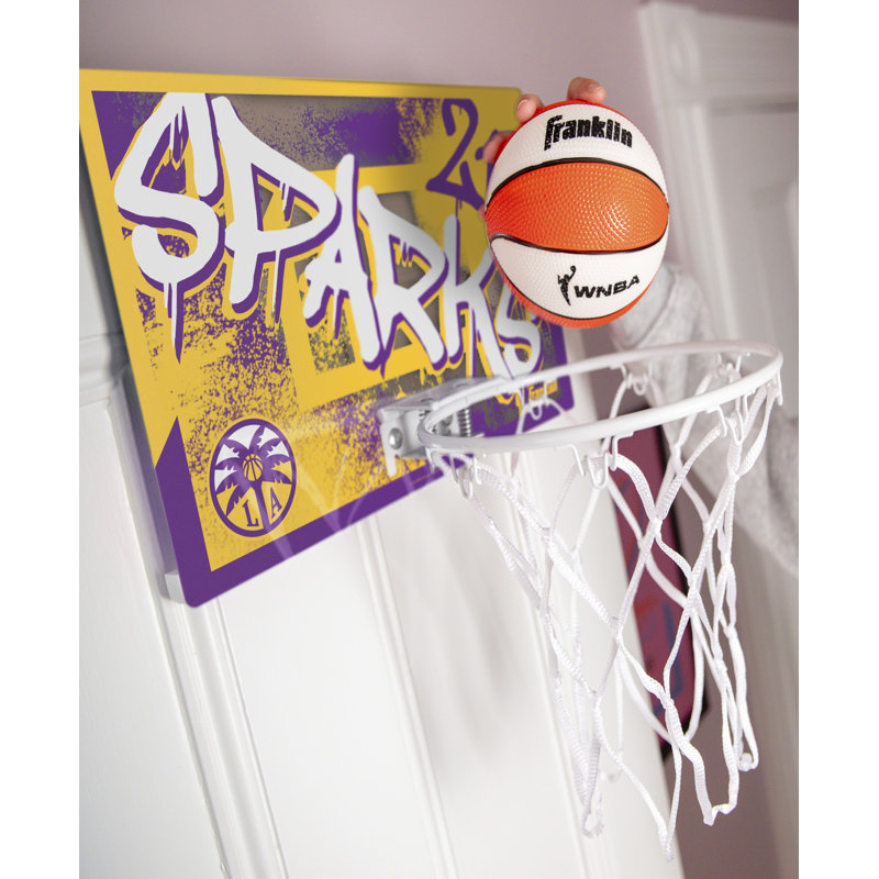 Cerceau de basketball par dessus la porte Franklin Sports WNBA LA Sparks