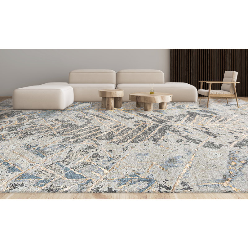 Abstract Area Rug, Rectangle 9' x 12'