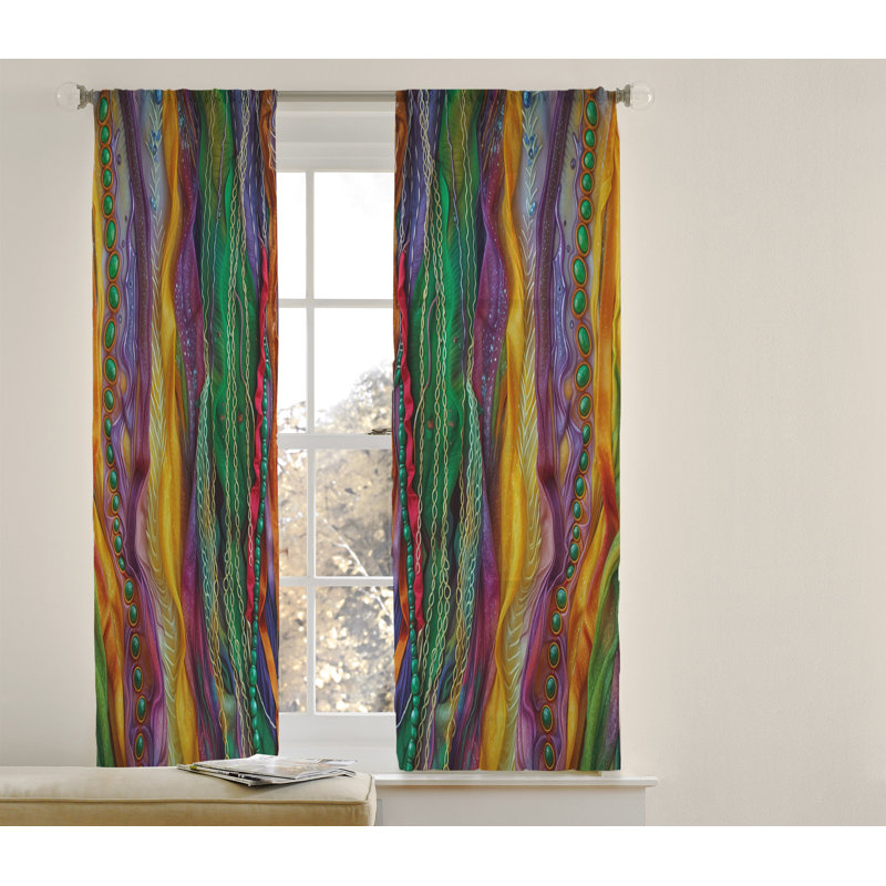 Bohemian Abstract Window Curtains