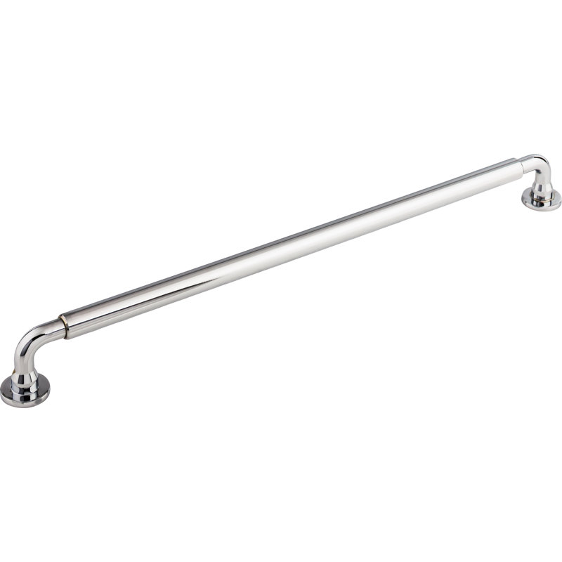 Lily Bar Pull, Polished Chrome, 12" Center to Center
