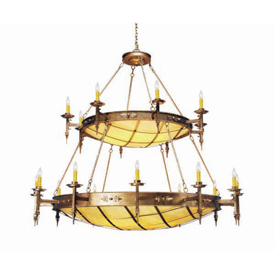 Lustre à étages 36 lumières Valencia