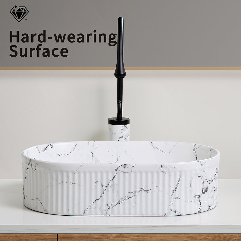 Oval Vessel Sink, Bathroom Vessel Sink