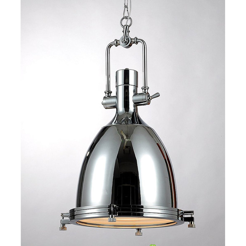 Lustre lanterne argentée de Monk