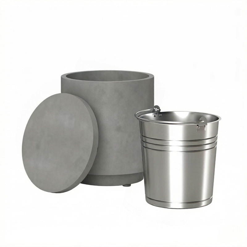 Boîte de rangement portable, glacière de piscine, table d'appoint de refroidisseur, table de balcon moderne