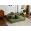 Lit convertible 59 po avec coussin cylindrique, velours côtelé multifonctionnel 5 en 1 pour la vie en appartement, 30 éponges haute densité, tissu peau, peu encombrant et sans assemblage