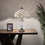 Lampe de table Simonson Tiffany avec abat-jour en verre coloré et base en cristal avec ampoules DEL incluses: H 22 po x l 12 po x P 12 po-761327886