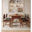 Rectangular French-style retro all-solid-wood dining table-110743678