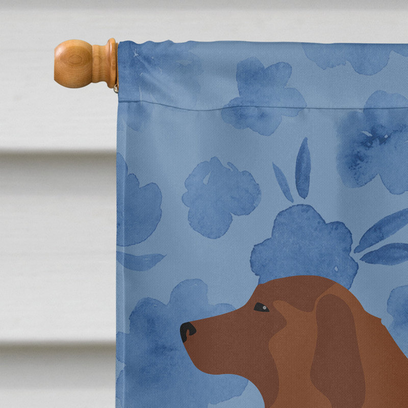 Caniche en polyester à 2 côtés 40 x 28 po standard welcome drapeau maison, Berger portugais