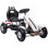 Kart à pédales pour enfants, jouets d'extérieur avec siège réglable, poignée de main tranchante, frein à main, 4 roues en caoutchouc antidérapantes pour les 5 à 12 ans