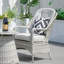 Chaises de patio 2 pièces avec coussins Algird