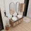 Meuble-lavabo 48 po avec 2 lavabos en céramique et armoire latérale, 4 portes à fermeture douce-1566378652-1566378641
