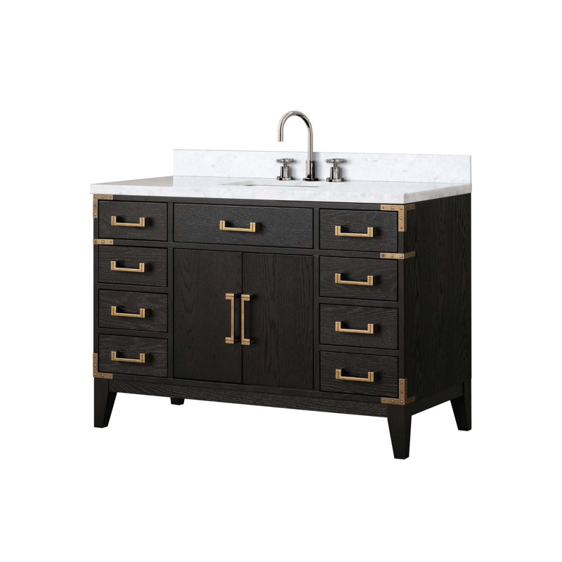 Ensemble de meuble-lavabo simple avec robinet
