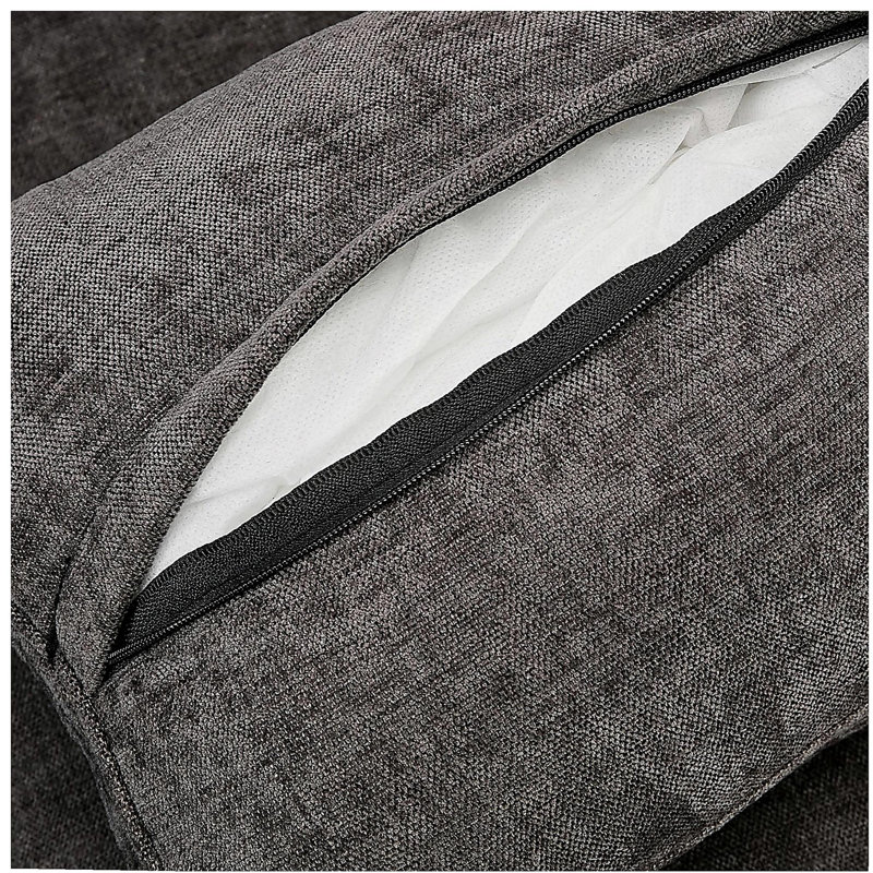 68,1 po Canapé-lit rembourré Cozy, Gris