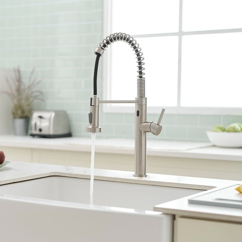 Hands Automatic Kitchen Sink Faucet With Pull Out , Smart Functionality, Color, Contemporary Style Function,