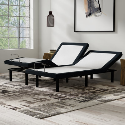 Base réglable avec télécommande sans fil, ports USB et massage