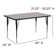Goddard 24''W x 48''L Rectangular HP Laminate Activity Table - Adjustable Legs