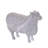 Distressed Farm Animal Figurine