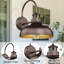 Applique murale extérieure noire de style industriel, 34 cm (13,5 po), avec détecteur de mouvement infrarouge, lot de 2.-572979050