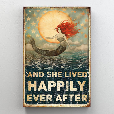 «Mermaid Happily Ever After», impression sur toile