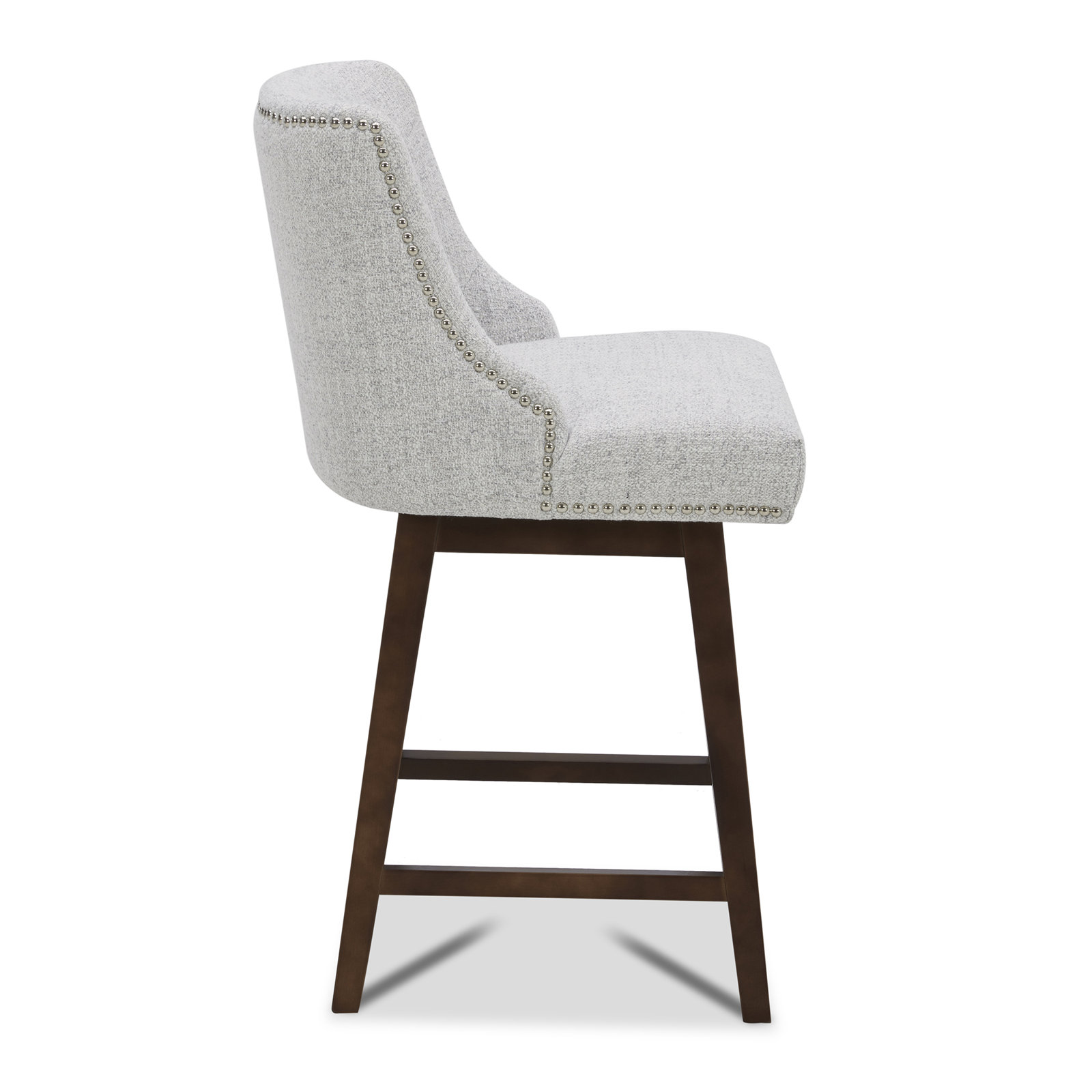 Orbay 26" Swivel Bar Stool, Gray Heathered