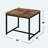 Rectangular Wooden Top End Table