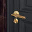 Poignée de porte / conventionnelle / intimité / croix-105355308