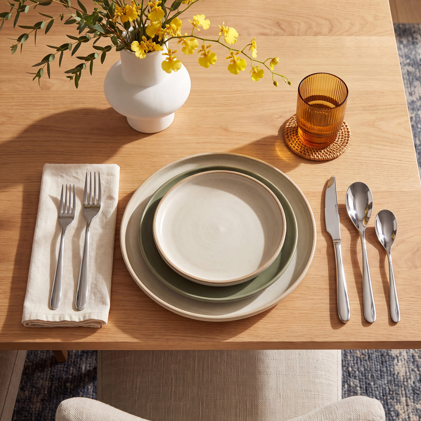 Dragonfly 20 Piece 18/10 Stainless Steel Flatware Set, Service for 4