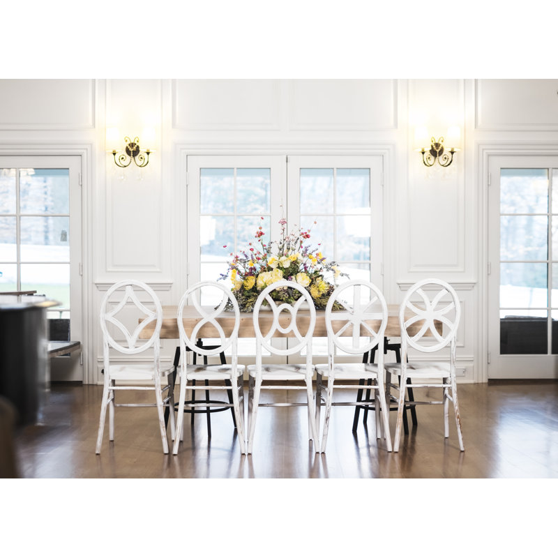 Gantz 18'' H Stacking Side Chair, Lime White