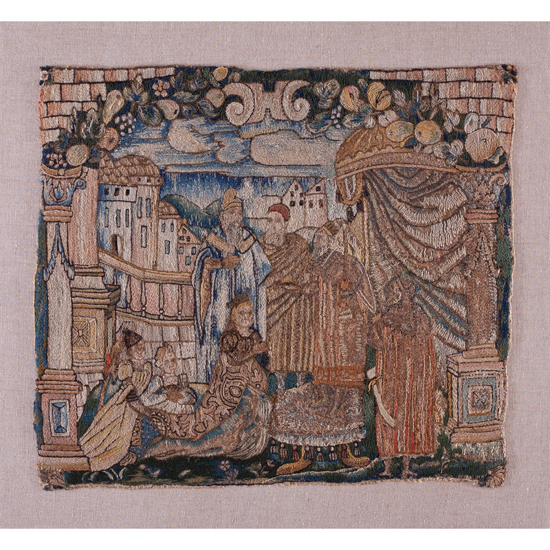 Antique 16th Century Figurative Flemish Wall Hanging Tapestry