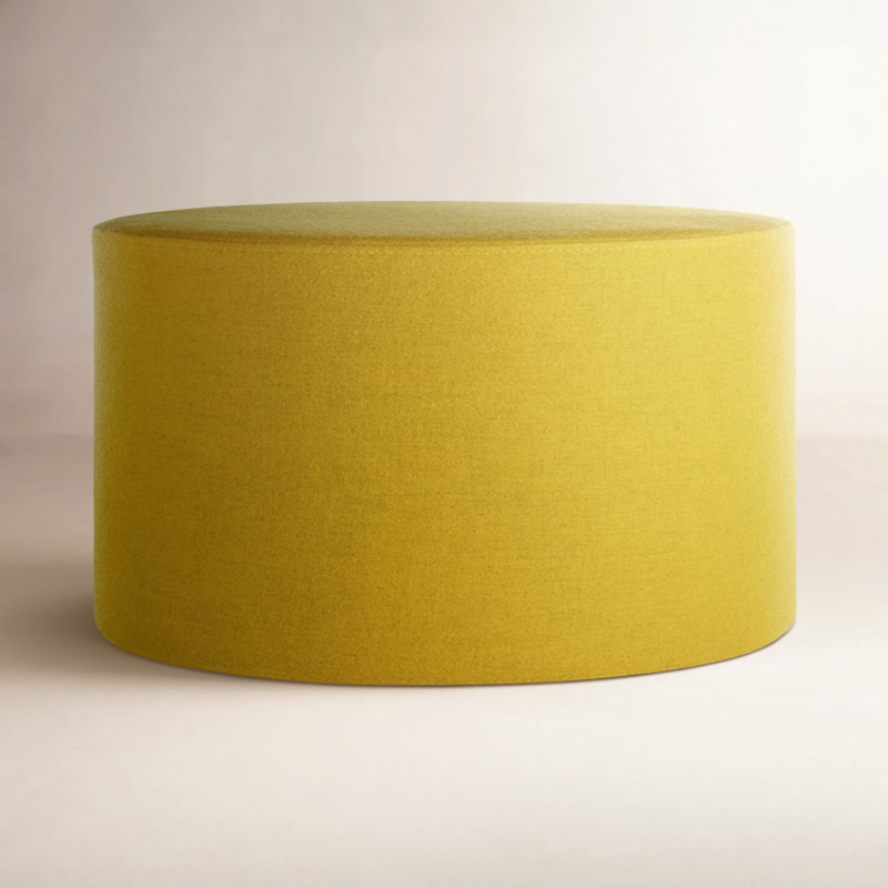 Bumper Upholstered Ottoman, Vesper Citron