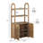 3 Tier Book Shelf 72" Tall Arched Bookcase With Storage, Set of 2-1688370048