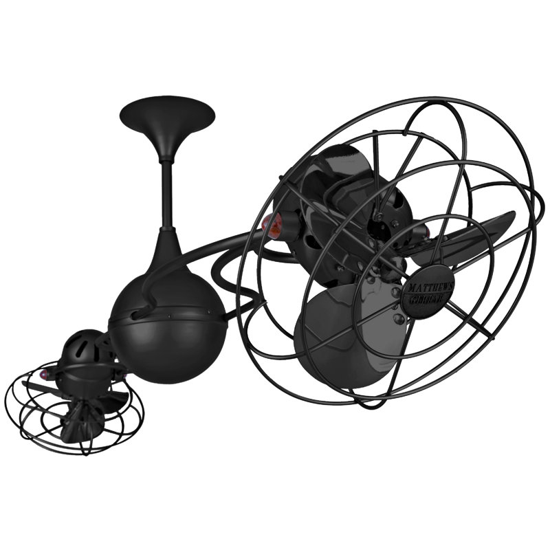 Italo Ventania 13'' Ceiling Fan, Matte Black