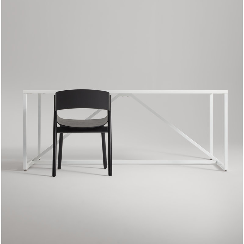 Port Upholstered Dining Chair, Black on Ash