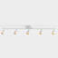 Éclairage sur rail blanc mat avec lumières rotatives 5 lumières Shura Plafonnier sur rail d'éclairage, 2700 K, 2275 lumens-118132689