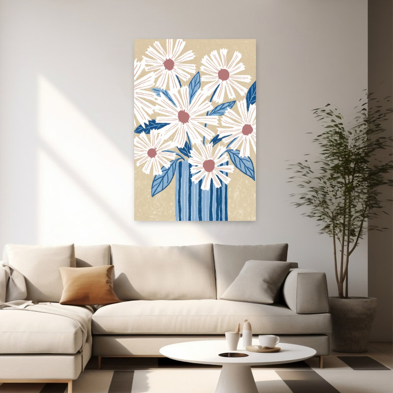 Art contemporain contemporain abstrait, H 60 po x l 40 po