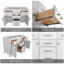Meuble-lavabo autoportant avec cadre en bois massif 48 po, 48 po