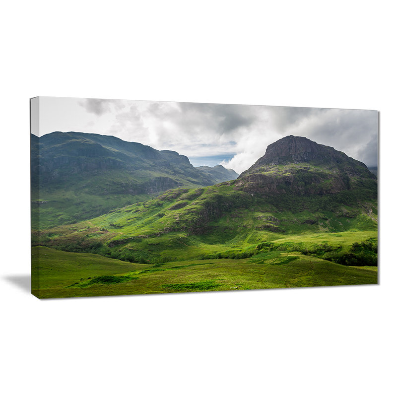 Paysage, paysage estival, photographie sur toile - Été en Écosse, H 20 po x l 40 po x P 1 po