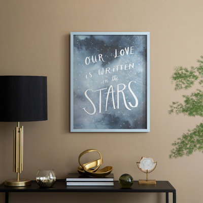 «Celestial Love IV», reproduction encadrée - bois massif