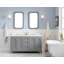 Ensemble de meuble-lavabo double 60 po Ahanu-566041993