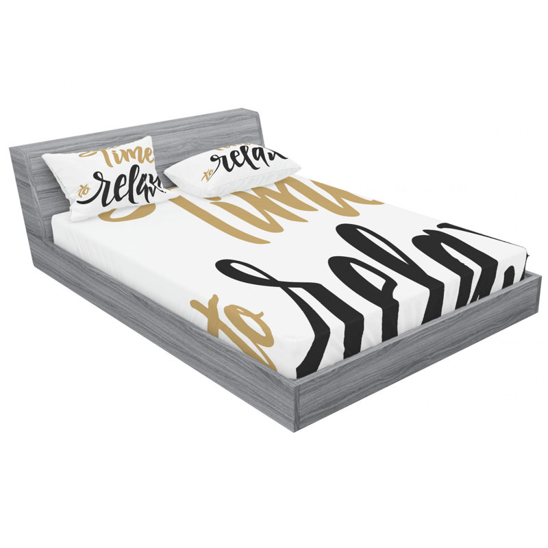 Microfiber Sheet Set, Queen Sheet Set with Fitted Sheet