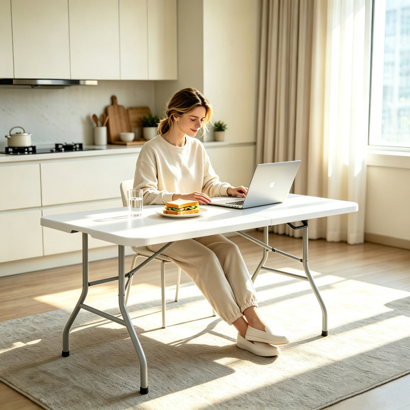184.9cm Banquet Table, White